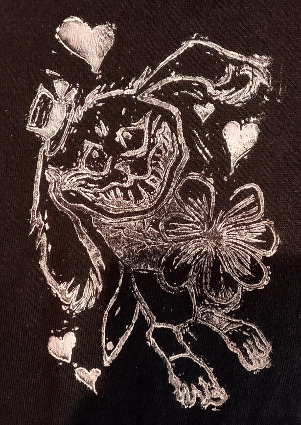 A little rabbit that just married a flower
